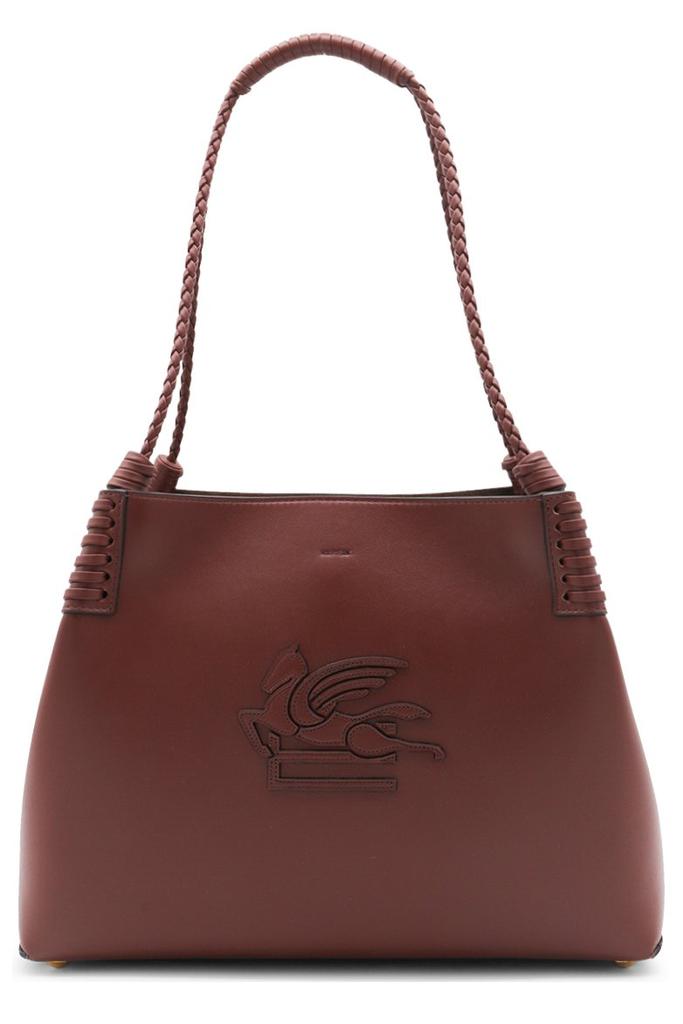トートバッグ Etro Libra Medium Smooth Leather Tote Bag Libra Medium leather tote bag in black - Etro | Mytheresa