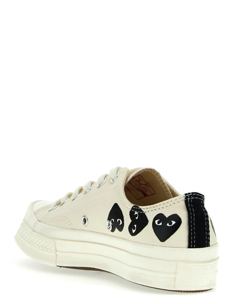 Comme des Garcons Contrast Heart Print Canvas Sneakers 3