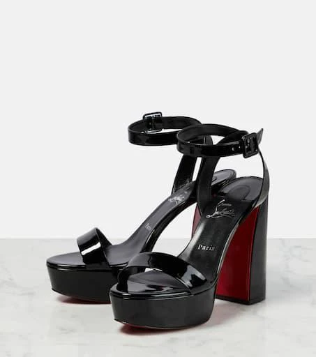 Christian Louboutin Movida Sabina patent leather platform sandals 5