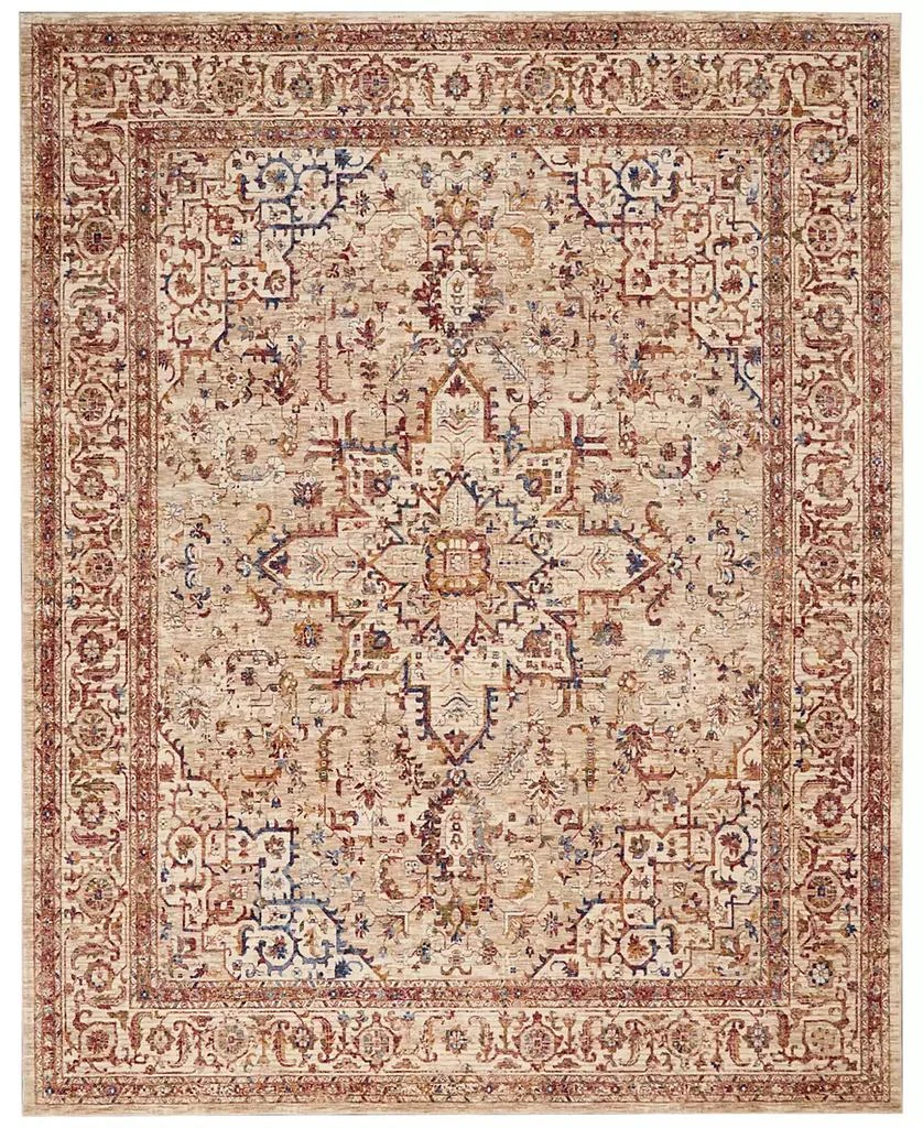 KM Home Mink Home Taza Heriz 2' 3" x 7' 6" Runner Rug 3