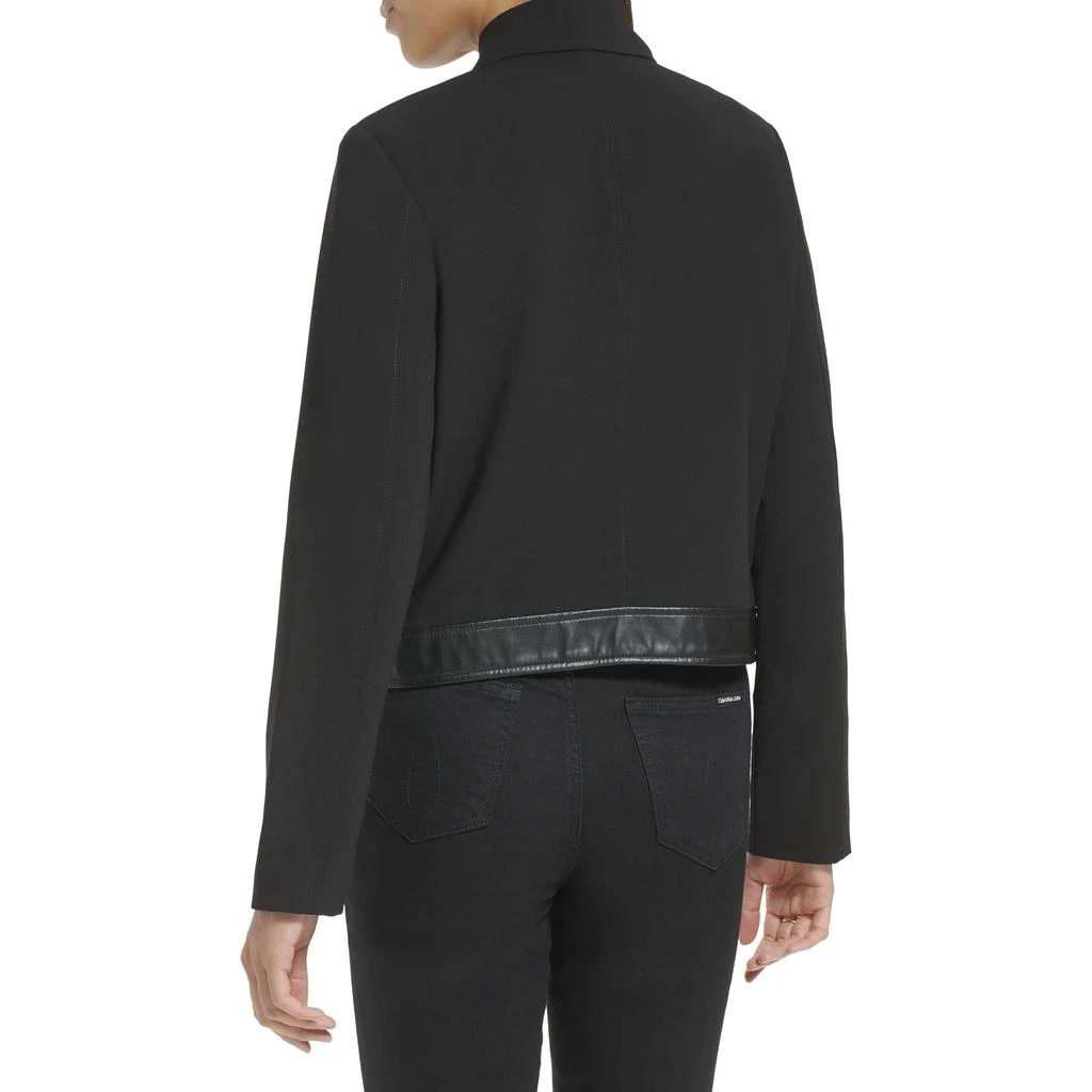 Calvin Klein Zip Jacket with PU Trim 2