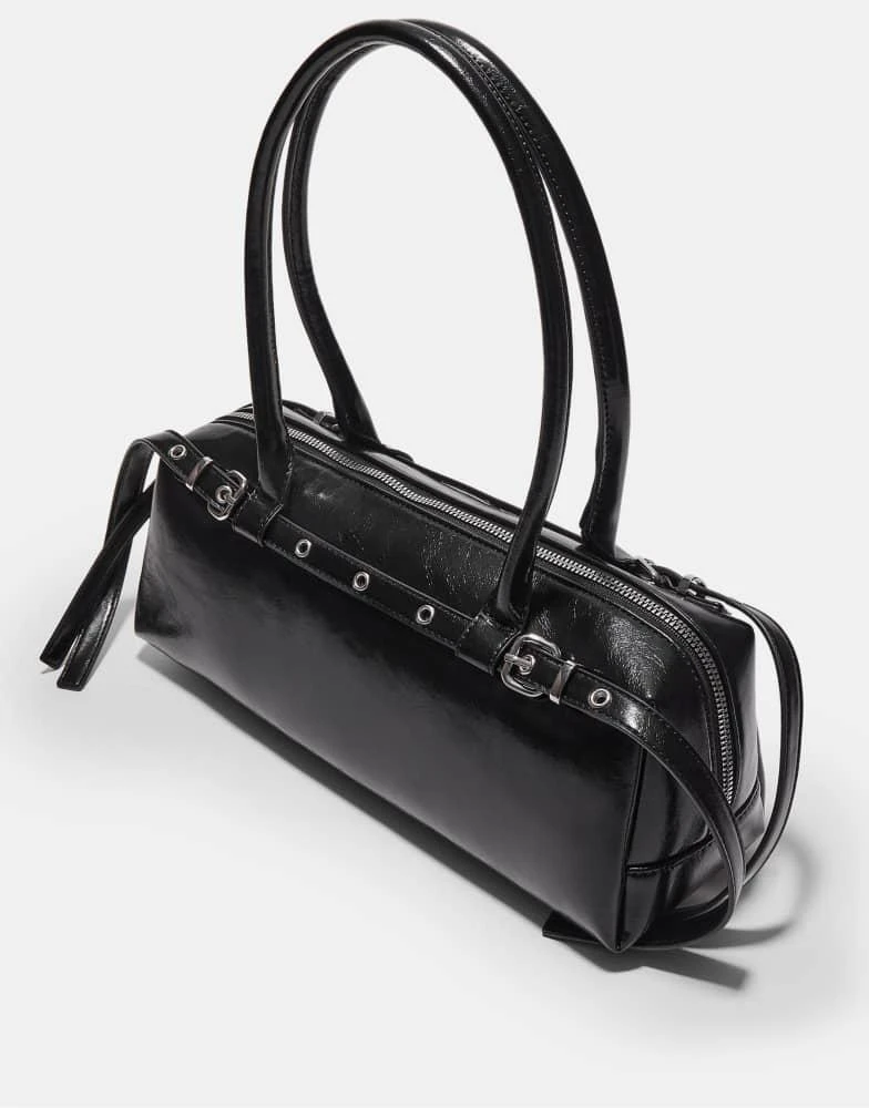 Stradivarius Stradivarius Belt bag in black