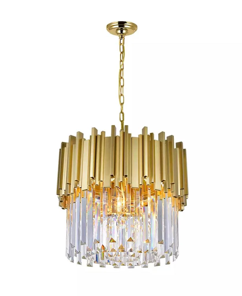 CWI Lighting Deco 4 Light Down Chandelier