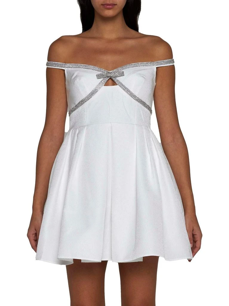 Self Portrait Self-Portrait Bow Detailed Off-Shoulder Mini Dress 2