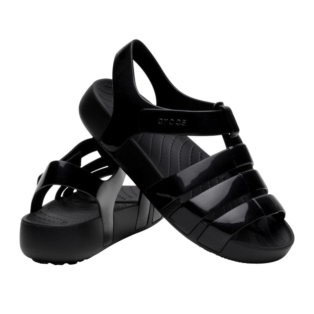 Crocs Pre-School Isabella Glitter Sandal Black 209400-001 2