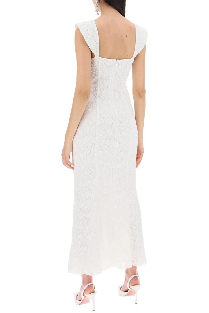 ROTATE Birger Christensen ROTATE Lace Wide Strap Midi Dress 3