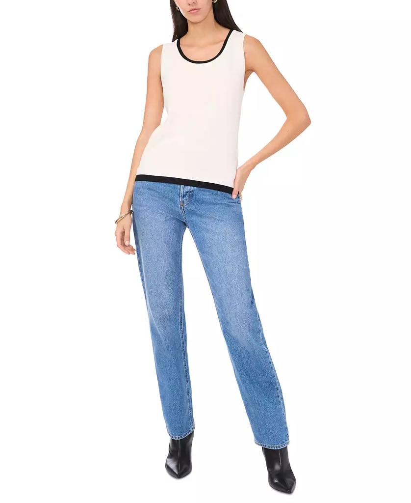 Vince Camuto Womens Contrast Pullover Sweater, Black, A OR Small並行輸入品　送料無料