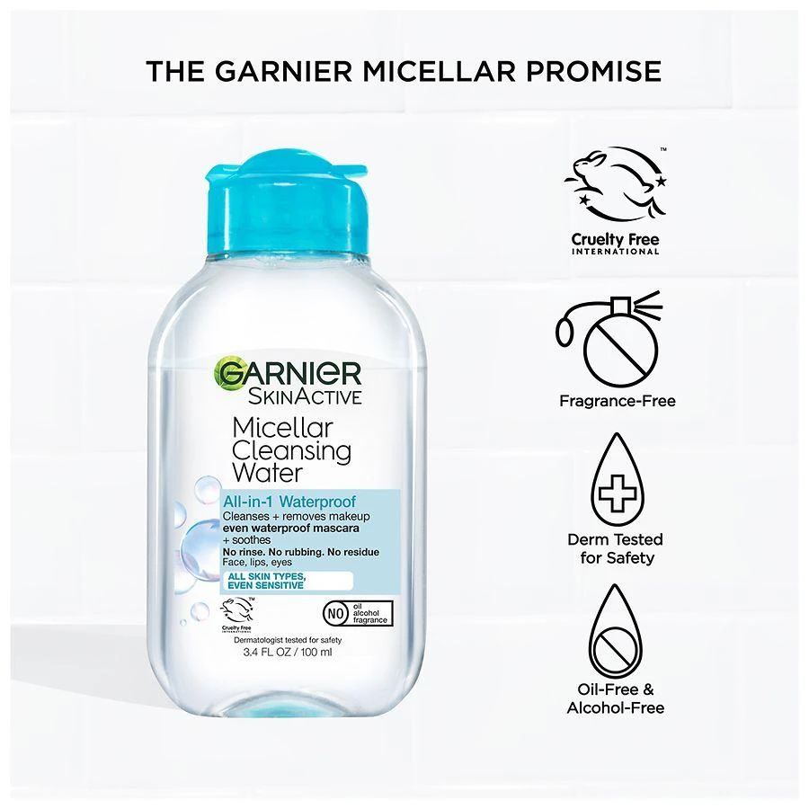 SkinActive Micellar Cleansing Water For Waterproof & Long-Wear Makeup 6
