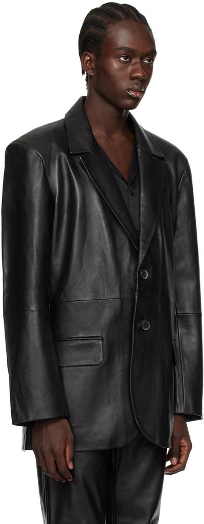 Won Hundred Black Osaka Leather Blazer