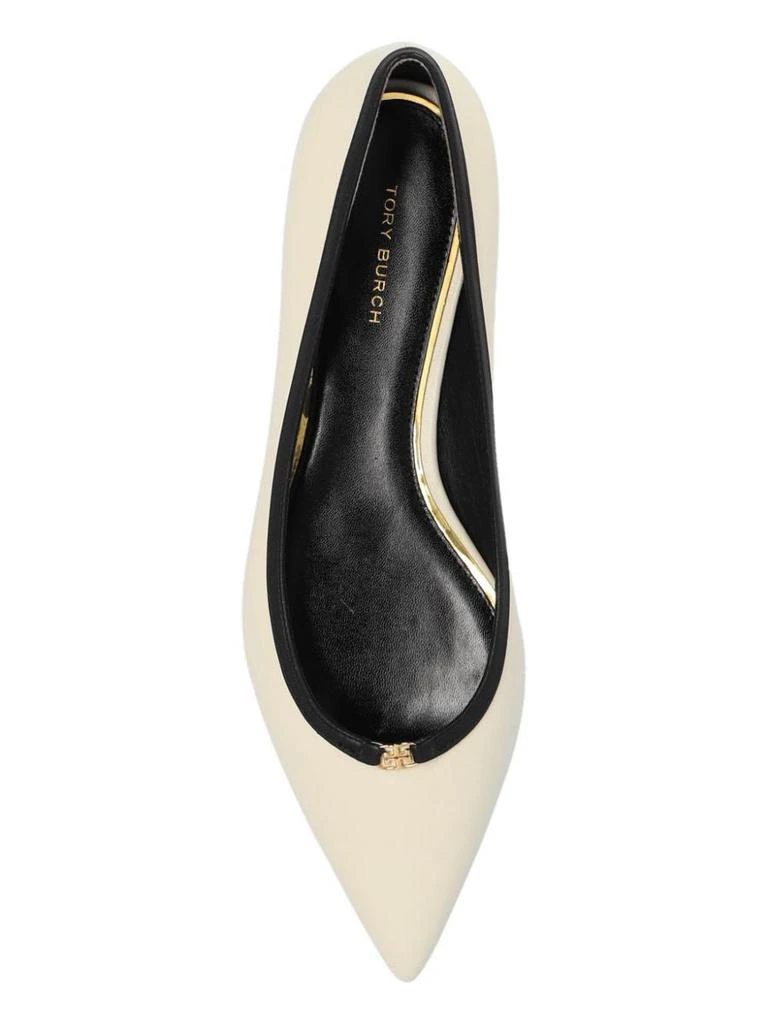 Tory Burch Tory Burch Double T Buckle Pointed Toe Flat Shoes 2