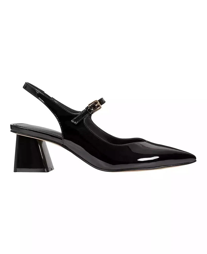 Marc Fisher Women's Luney Block Heel Pointy Toe Dress Slingback Pumps 2