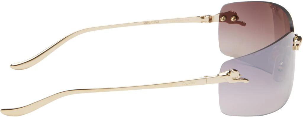 Cartier Gold 'Panthère de Cartier' Sunglasses 2