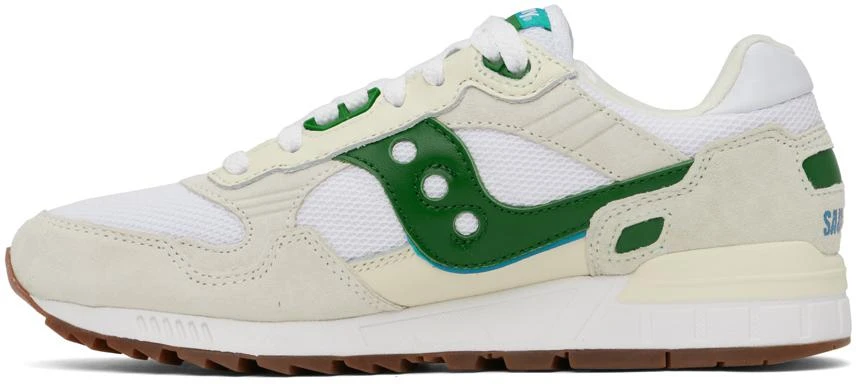 Saucony White & Green Shadow 5000 Premium Ivy Prep Sneakers 3