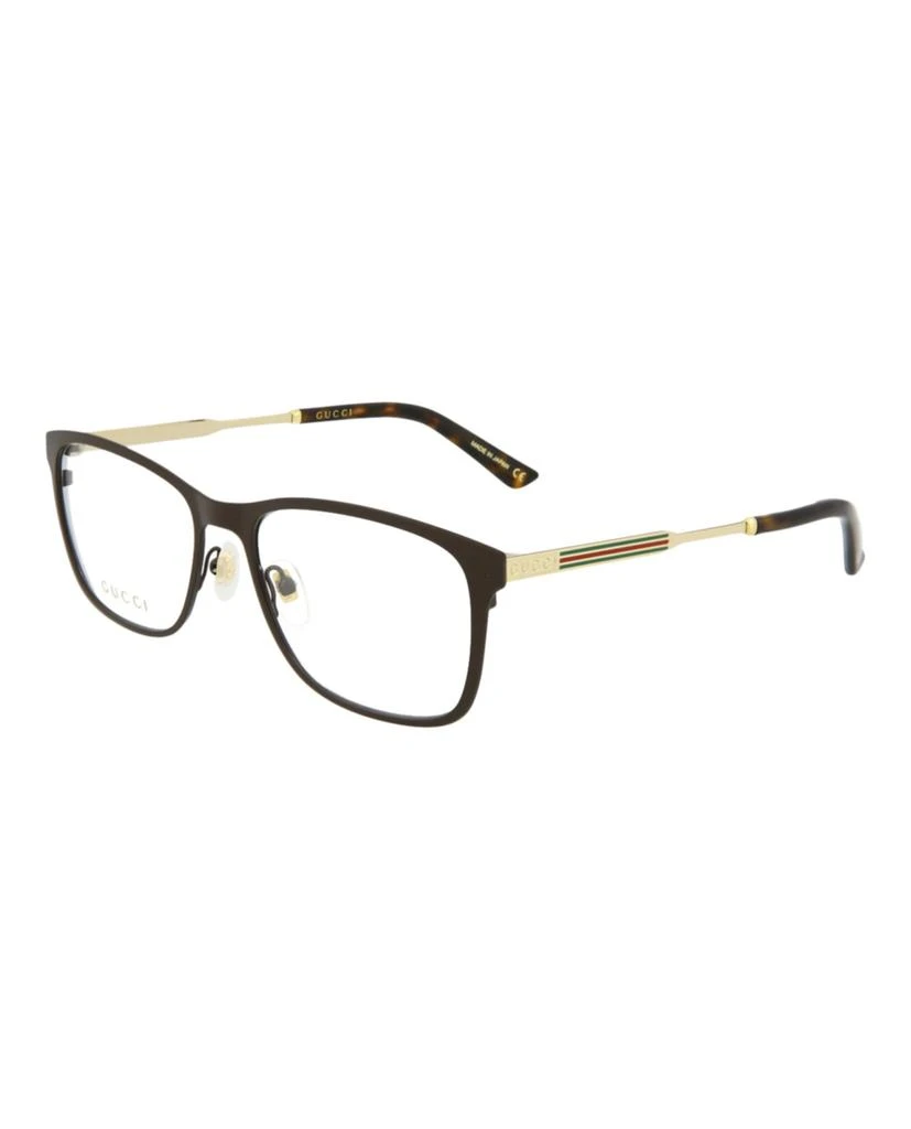 Gucci Square-Frame Metal Optical Frames 2