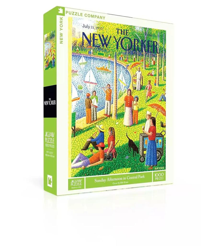 New York Puzzle Company Sunday Afternoon in Central Park 1000 Piece Puzzle 2