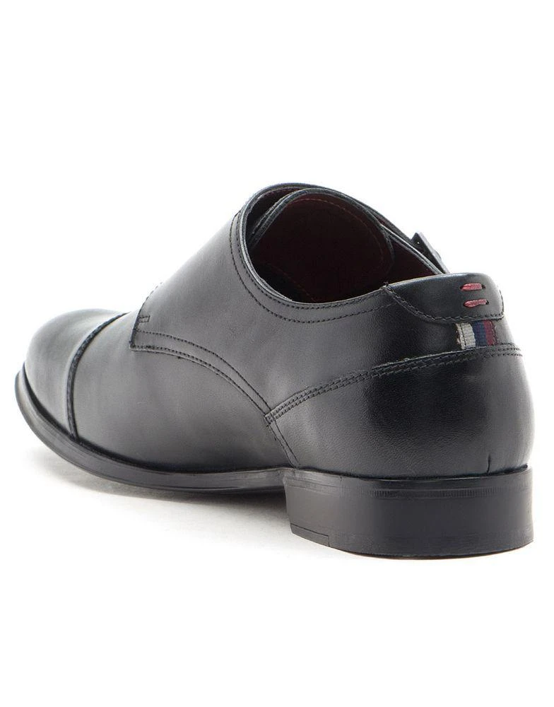 Thomas Crick THOMAS CRICK BOYCIE double monk strap formal leather shoes in black 3