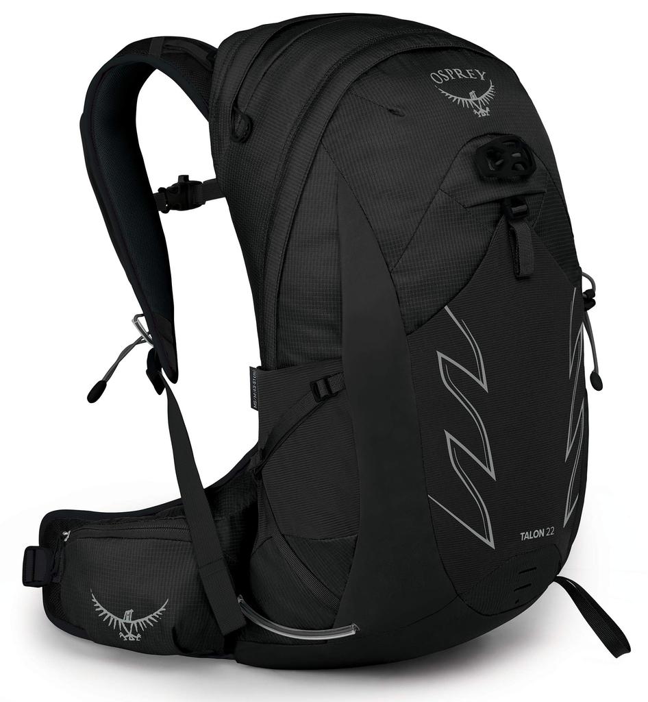 Osprey Osprey Talon 22L Men
s Hiking Backpack with Hipbelt, Stealth Black, L/XL