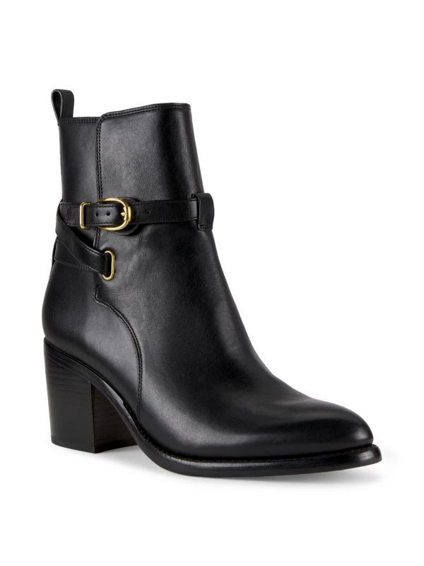 VERONICA BEARD Sohelia 75MM Leather Ankle Boots 2