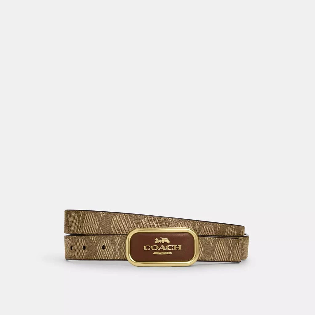Coach Signature Buckle Cut To Size Reversible Morgan Belt, 25 Mm 2