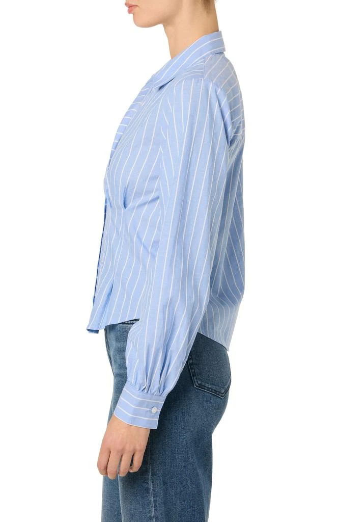 Joe's Stripe Pleated Cotton Button-Up Shirt 5