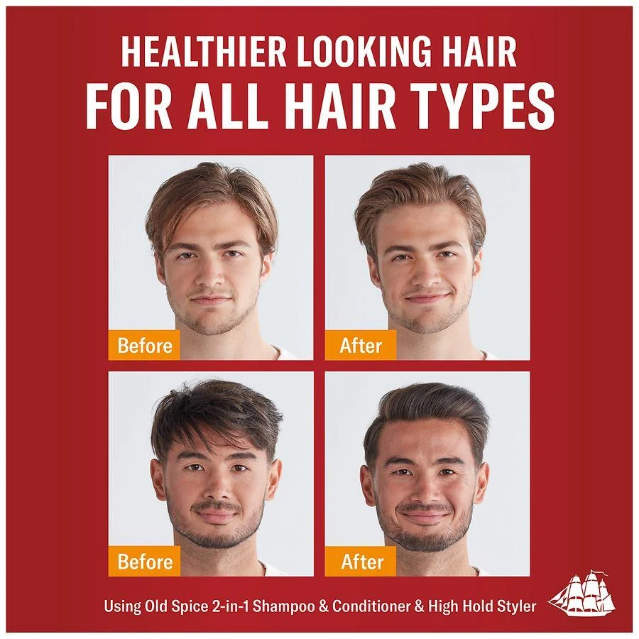 Old Spice Stay-In-Place Hair Styling Putty for Men, High Hold with Very Low Shine Coconut & Tropical Wood 3