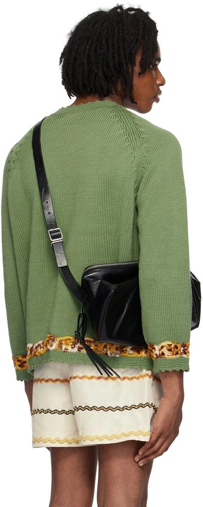 BODE Green Daisy Garland Sweater 3