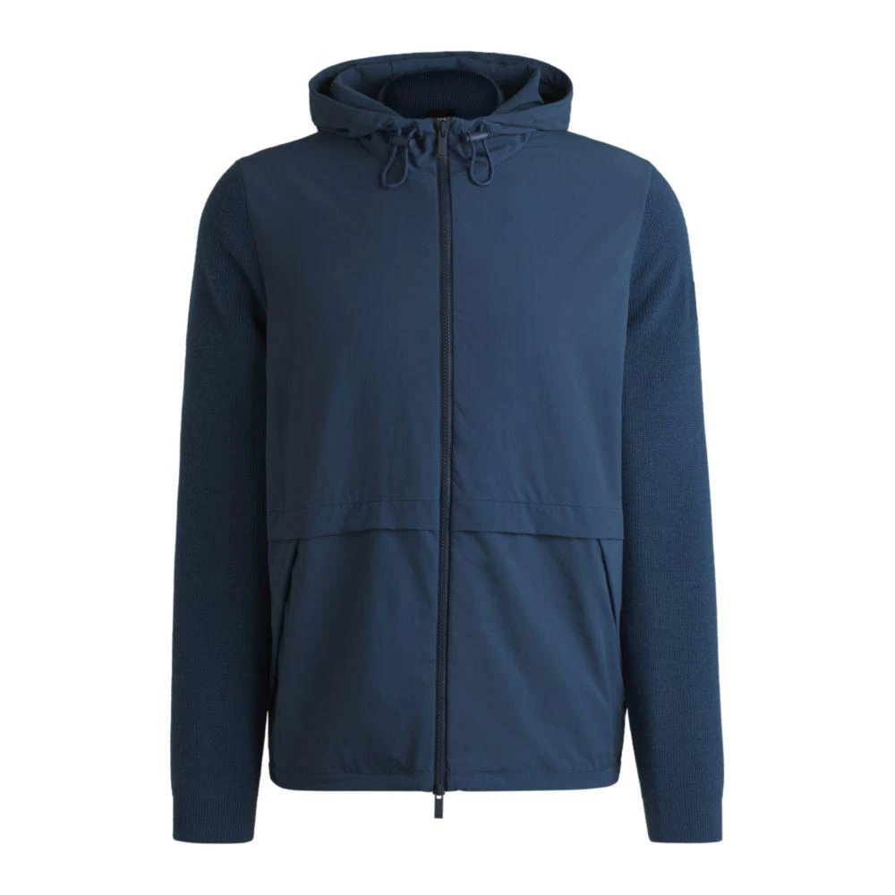 Hugo Boss Softshell jacket with knitted details 1