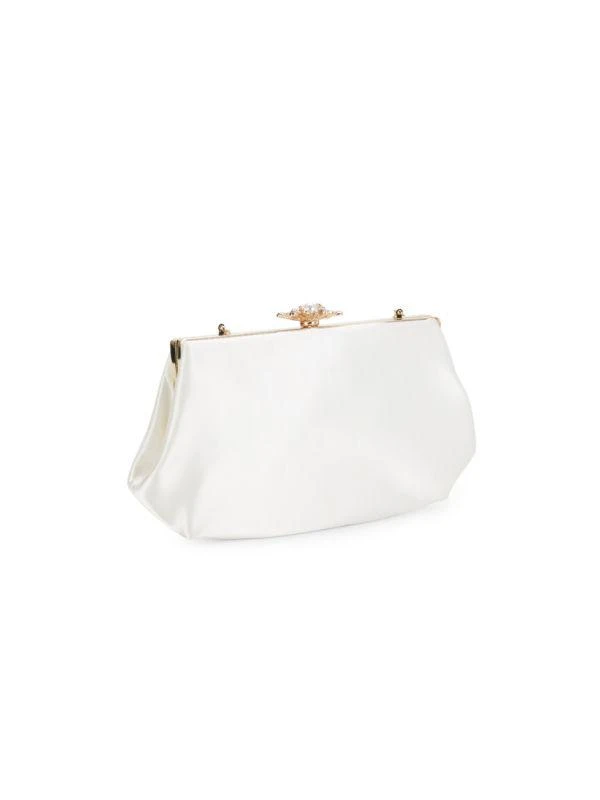 La Regale Embellished Satin Clutch 4