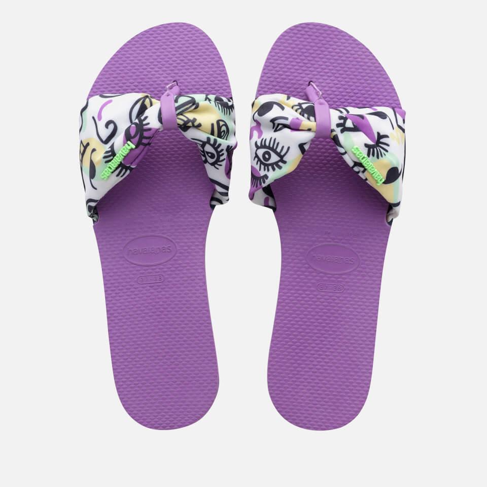 Havaianas HAVAIANAS WOMEN'S SAINT TROPEZ SANDALS - PURPLE