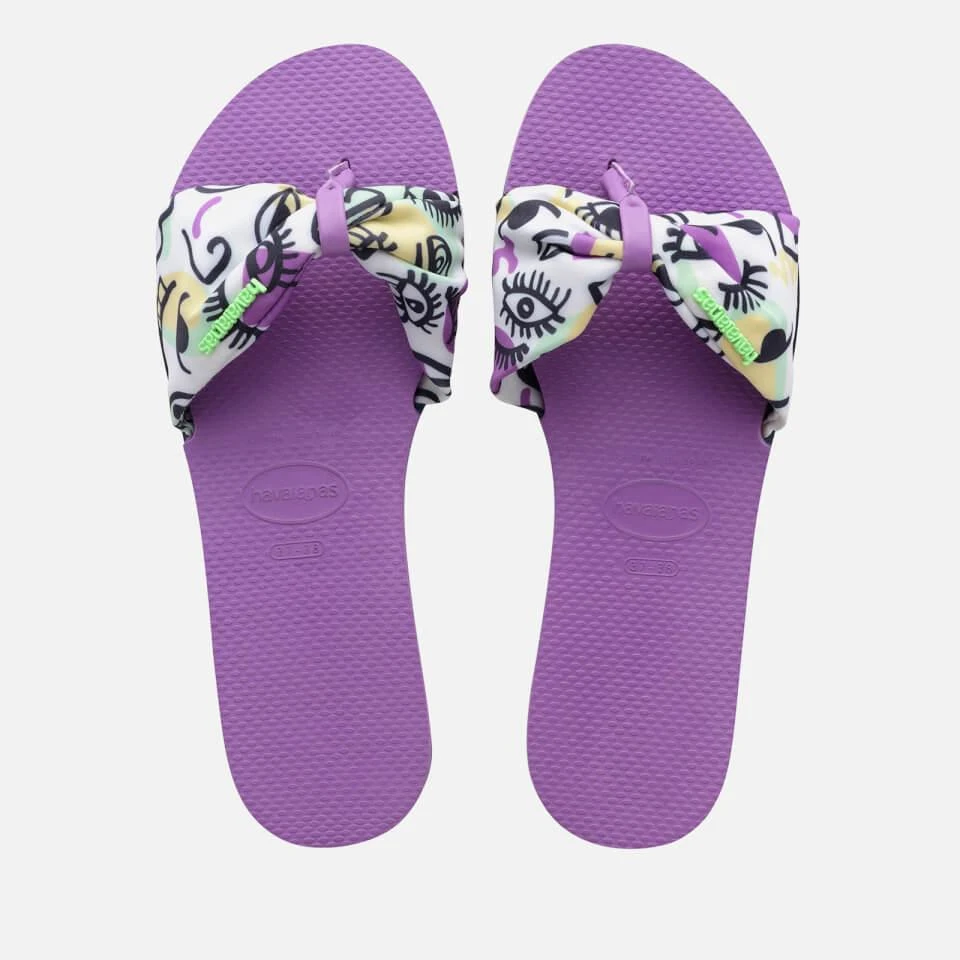 Havaianas HAVAIANAS WOMEN'S SAINT TROPEZ SANDALS - PURPLE 1