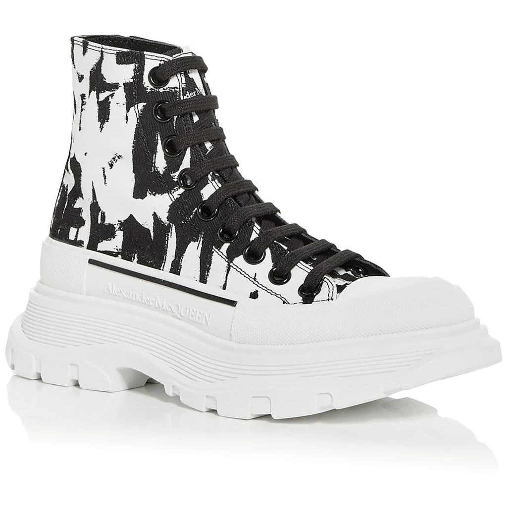 Alexander McQueen Tread Slick Womens High Top Trainer Casual And Fashion Sneakers 1