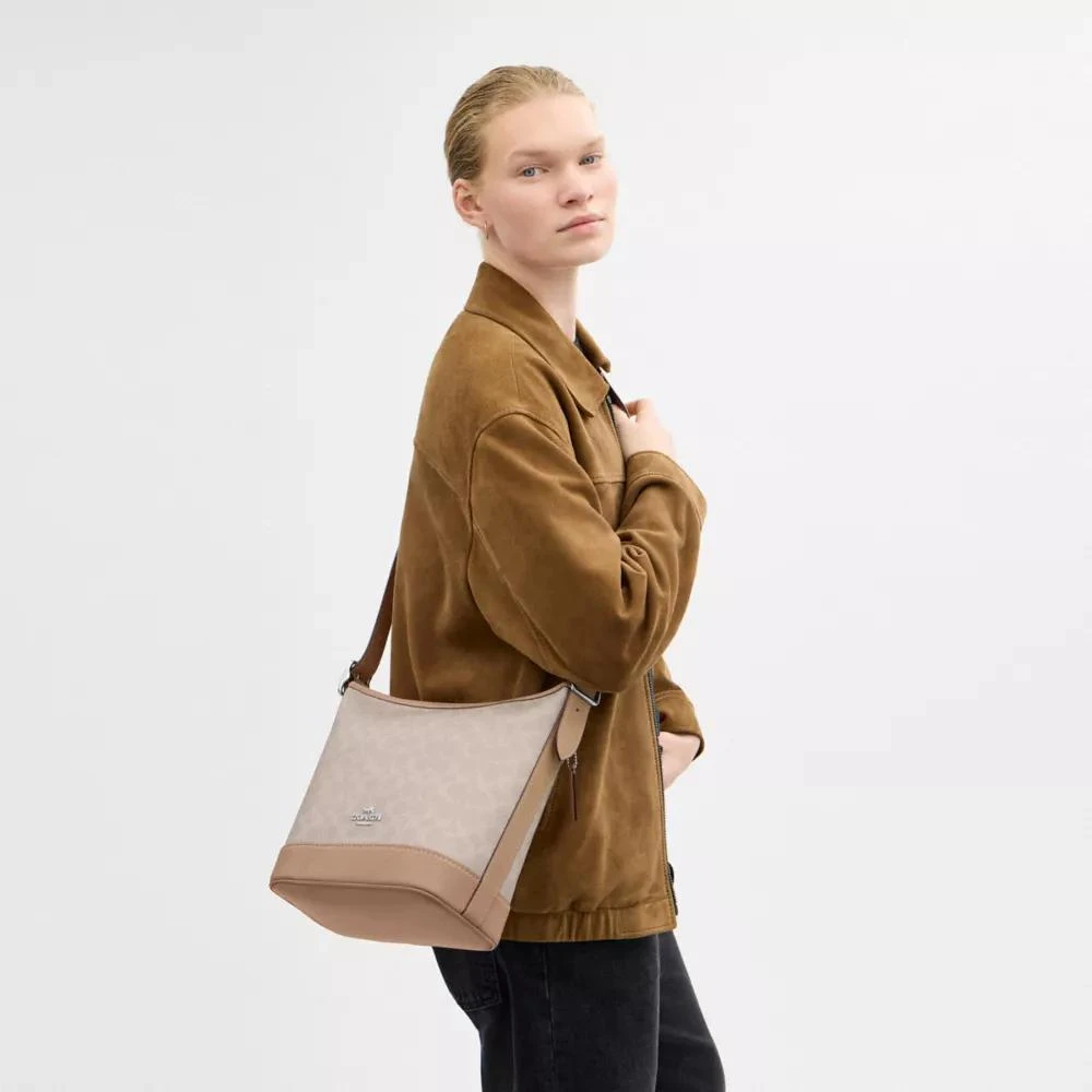 Coach Jude Duffle Bag In Signature Canvas 4