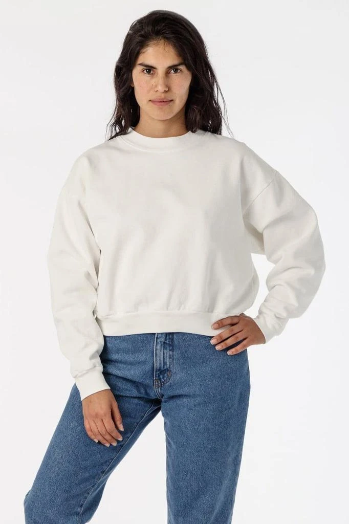 Los Angeles Apparel HF06 - Heavy Fleece Cropped Mock Neck Pullover (Garment Dye 2) 19