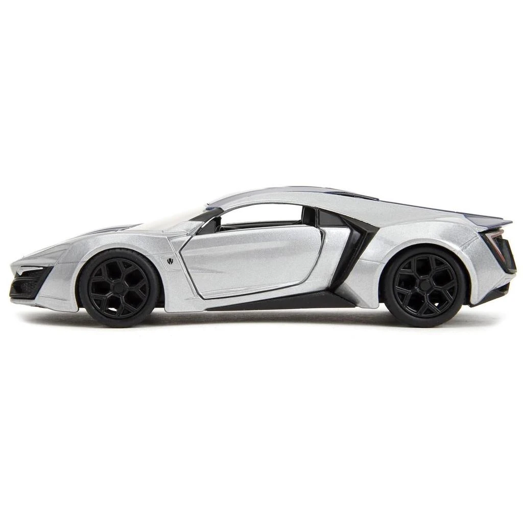 Jada Toys Jada  Lykan Hypersport Metallic & Pink Slips Series 1-32 Scale Diecast Model Car Silver & Purple 1