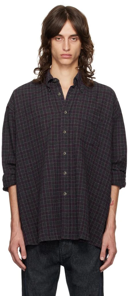 Our Legacy Purple & Gray Borrowed BD Shirt 1