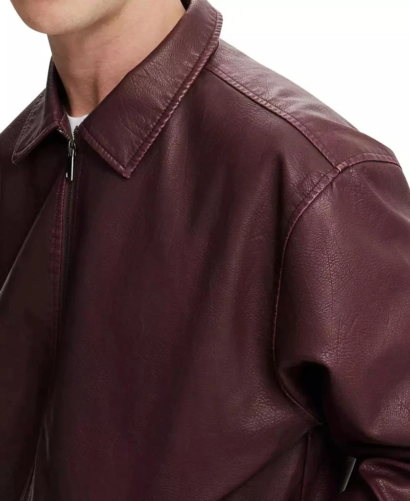 Cotton On Men's Artificial Leather Harrington Jacket 12