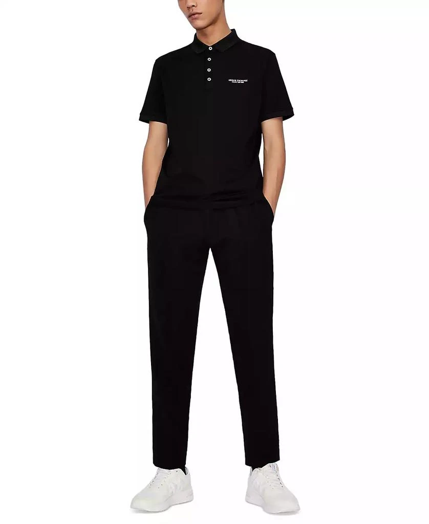 Armani Exchange Men's Milano/New York Logo-Print Polo Shirt 5