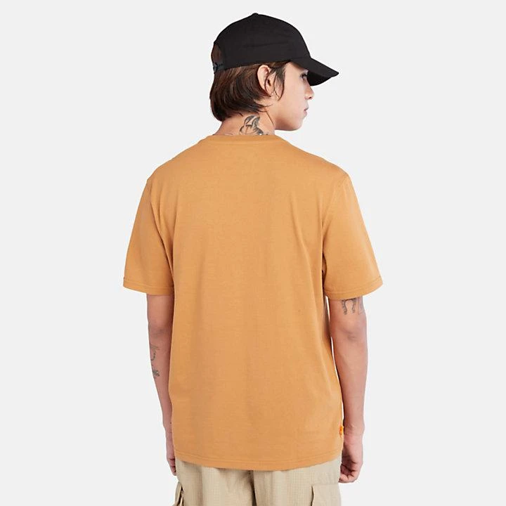 Timberland Modern Wash Brand Carrier Tee for Men in Orange 5