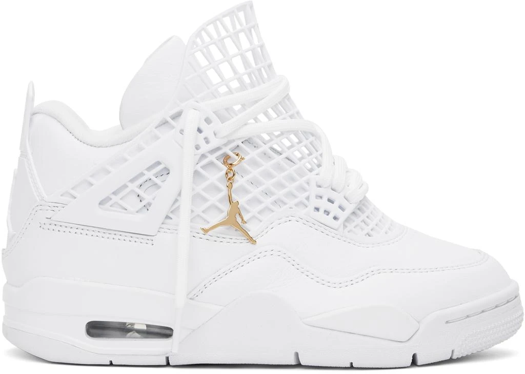 Jordan White Air Jordan 4 Net Sneakers 1