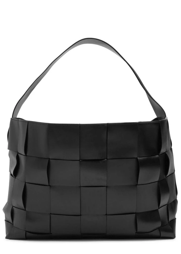 ST. AGNI Woven large leather tote 1