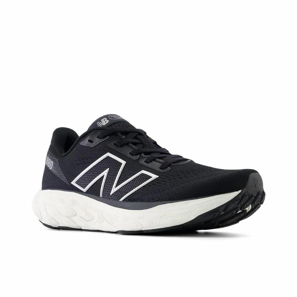 New Balance Women's 880 V14 - B - K14 Running Shoe In Black With Sea Salt And Silver Metallic 1