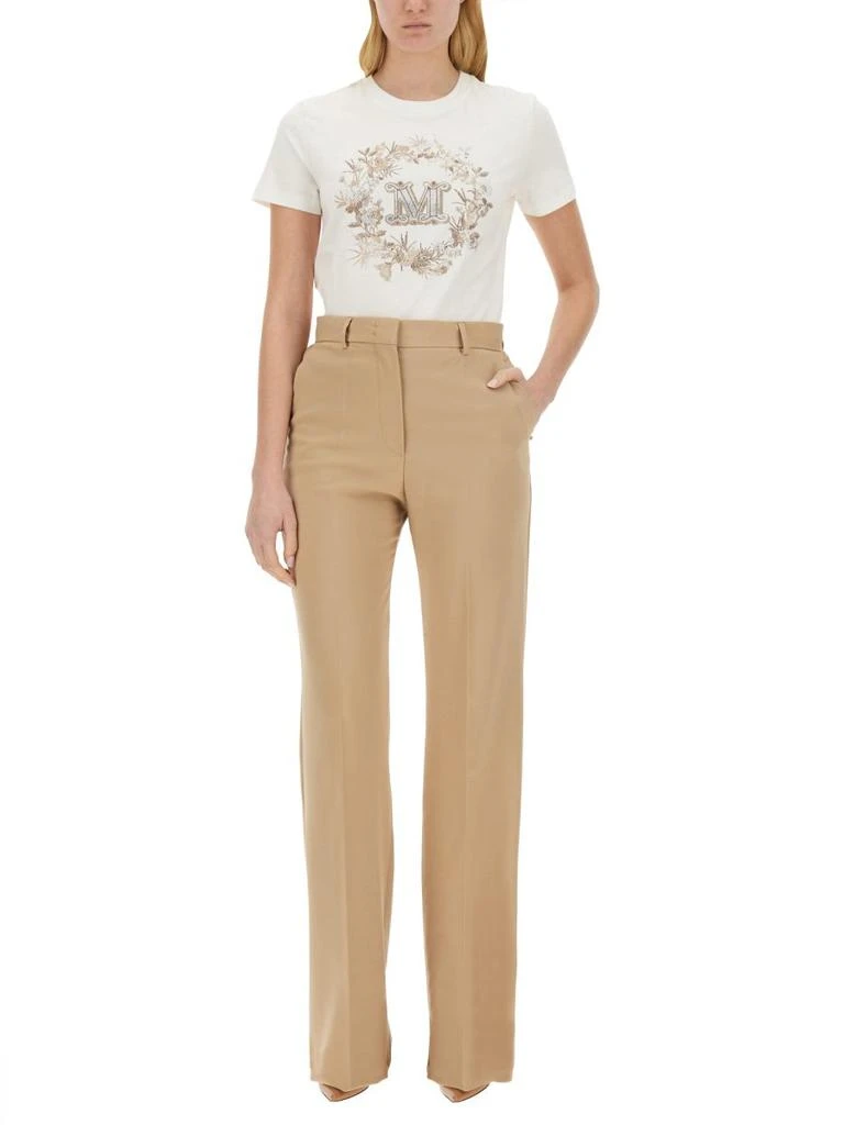 Max Mara Max Mara Logo Embellished Crewneck T-Shirt 5