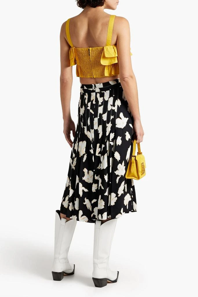 Jason Wu Cropped ruffled cotton-poplin top 3