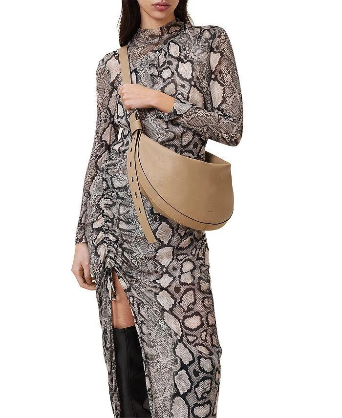 ALL SAINTS Half Moon Leather Shoulder Bag 2