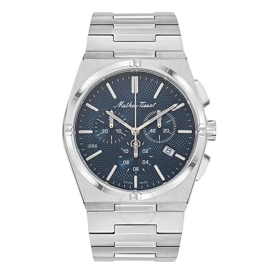 Mathey-Tissot Zeus Chronograph Quartz Blue Dial Men's Watch H118CHABU 1