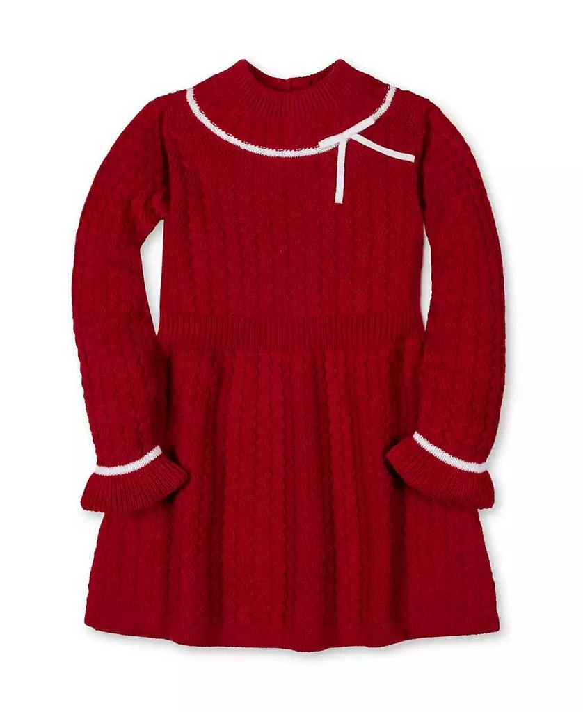 Hope 
Henry Toddler Girls
 Organic Mock Neck Ruffle Cuff Cable Sweater Dress
