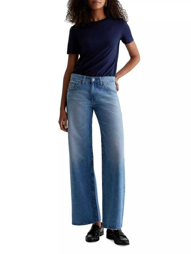 AG Jeans Adria Mid-Rise Wide-Leg Jeans 2