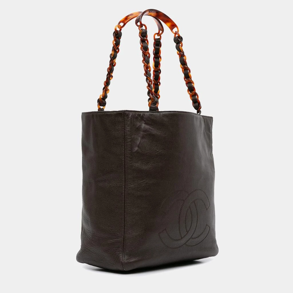 Chanel Chanel Brown Tone Caviar Leather CC Tote Bag 2