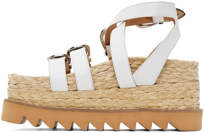 Toga Pulla White Pin-Buckle Platform Sandals 3