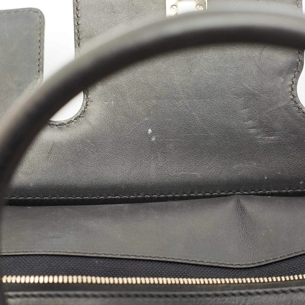 Versace Versace Black Leather Drawstring Empire Palazzo Tote 6